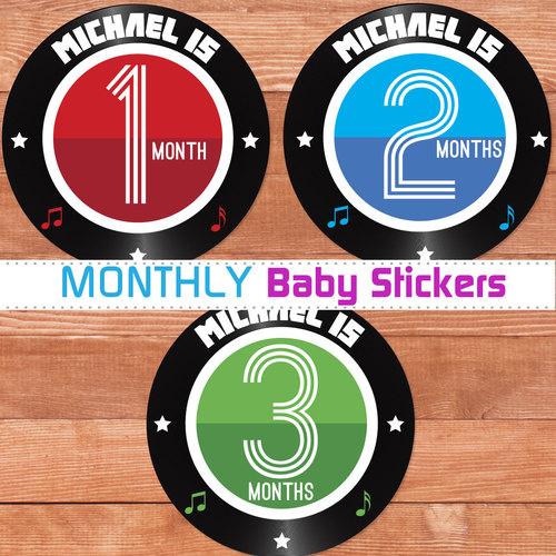 Record Milestone Stickers Primary